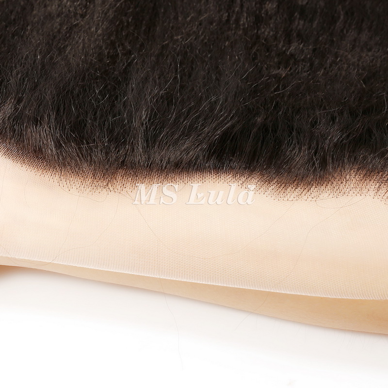 Virgin Human Hair Kinky Straight 13x4 13x6 Transparent Lace Frontal - 图片 7